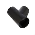 Miniatyrbillede 2 af 5: PEHD T-shirt 160x160/45 S12.5, sort, QS (Quick Stream)