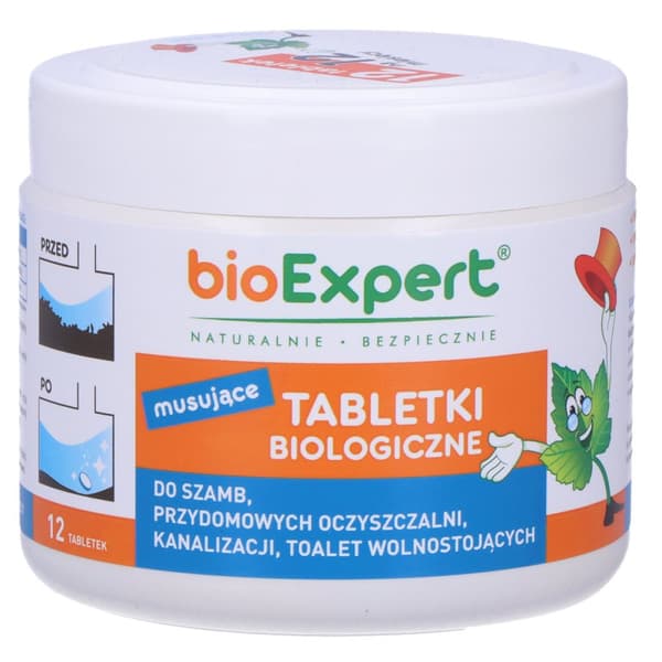 Biologiske tabletter 12 stk. til septiktanke og spildevandsrensningsanlæg