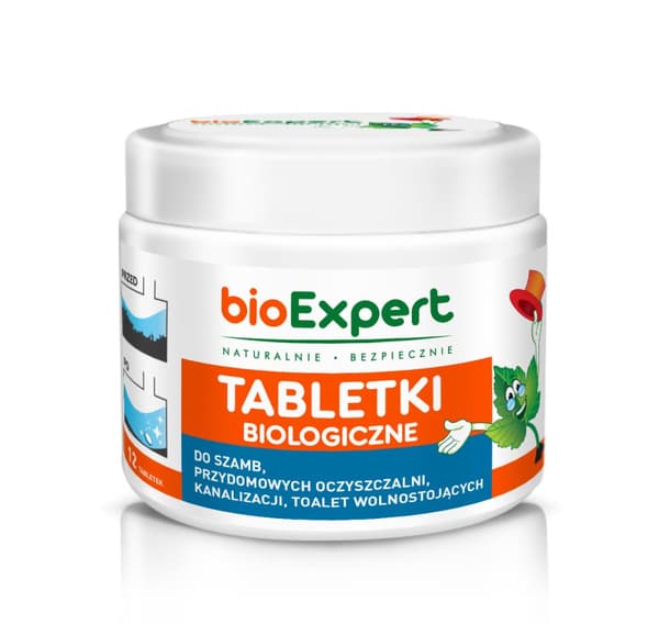 Biologiske tabletter 12 stk. til septiktanke og spildevandsrensningsanlæg