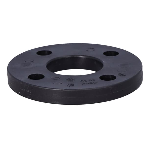 PP-flange / Løs ring d50 PN10 med stålindsats, stød, vand/gas