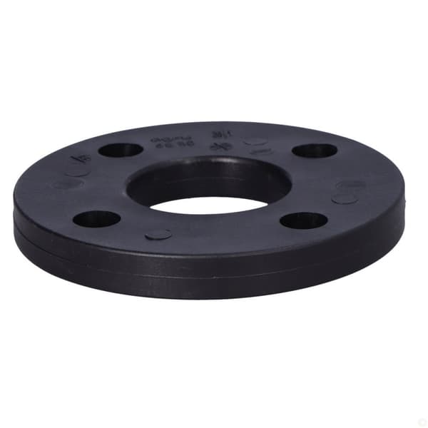 PP-flange / Løs ring d50 PN10 med stålindsats, stød, vand/gas