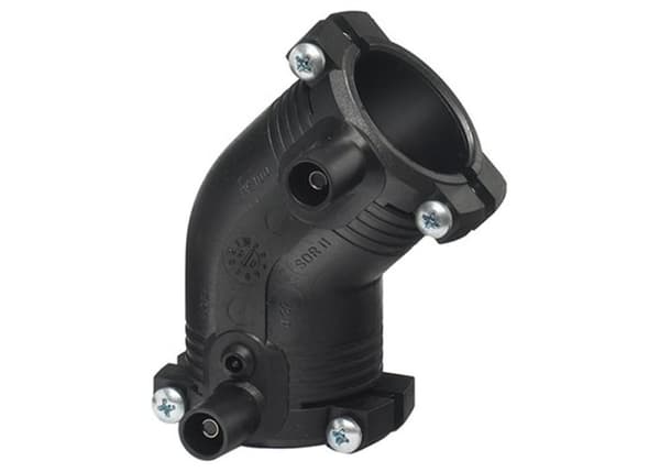 Elektrosvejsningsbøjning 45ST. d32 PE100, SDR11, PN10 gas/PN16 vand