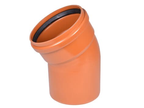 PVC-bøjning 200/30 til ekstern kloakering