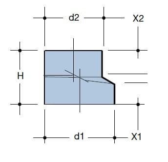 PEHD reduktion 110x56mm S12.5 excentrisk, sort, QS (Quick Stream)