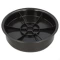 Miniatyrbillede 2 af 6: Plastikbunddæksel PP dn 315mm, til brønde med bundfældningstank inde i det korrugerede stigrør dn 315mm, uden pakning, sort (Diamir 315)