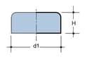 Miniatyrbillede 2 af 2: PEHD 110 mm S12.5 kort stik, sort, QS (Quick Stream)