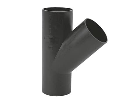 PEHD-t-rör 75x50/45 S12.5, svart, QS (Quick Stream)