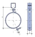 Miniatyrbillede 2 af 2: Stålhåndtag 56 mm komplet, QS (Quick Stream)