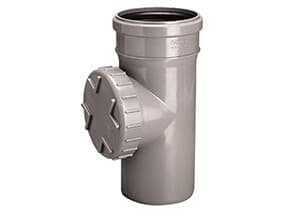 PVC-HT 110 sanitetsrens, til internt spildevand, askefarvet
