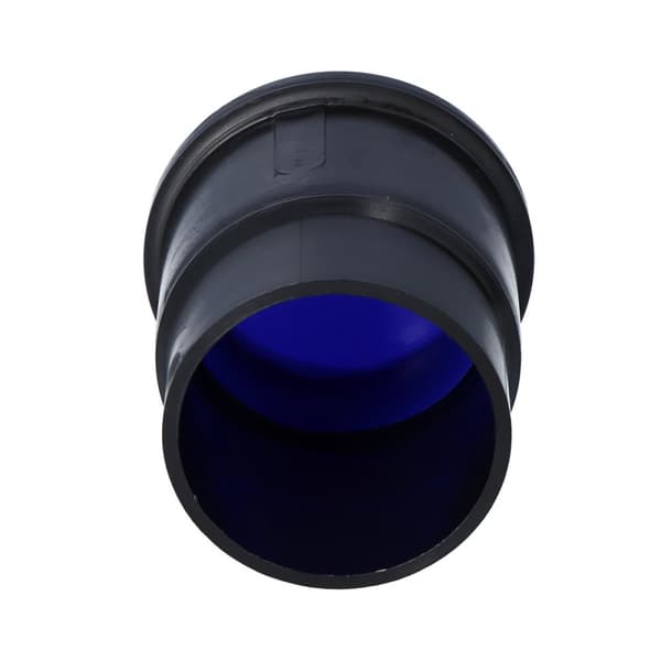 PEHD topnøgle 75mm S12.5 med prop, sort, QS (Quick Stream)