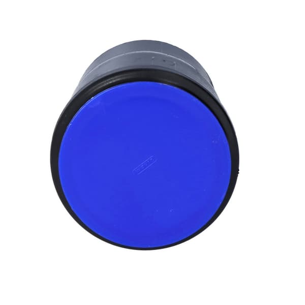 PEHD topnøgle 75mm S12.5 med prop, sort, QS (Quick Stream)