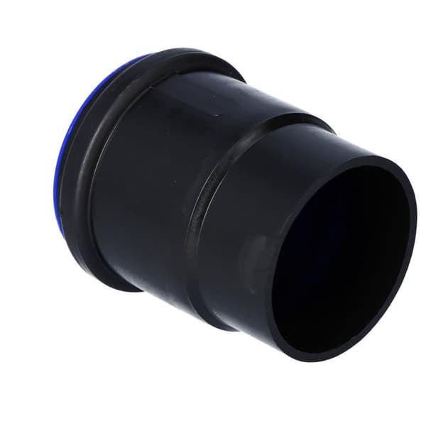 PEHD topnøgle 75mm S12.5 med prop, sort, QS (Quick Stream)