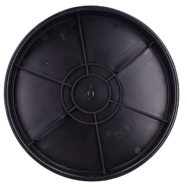 Bottenlock av plast PP dn 425mm, för brunnar med sedimenteringstank, utanför det korrugerade stigröret DN/ID 425mm, utan packning, svart (Diamir