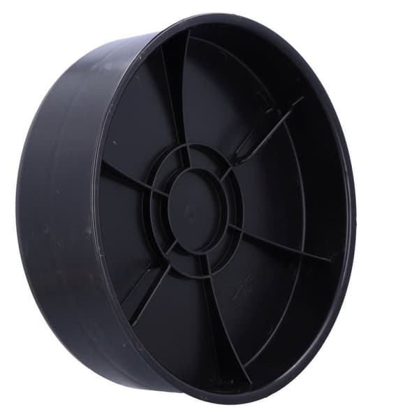 Bottenlock av plast PP dn 425mm, för brunnar med sedimenteringstank, utanför det korrugerade stigröret DN/ID 425mm, utan packning, svart (Diamir