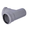 Miniatyrbillede 4 af 4: PP-HT 75x75/67 sanitært T-stykke, til internt spildevand, askefarvet