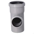 Miniatyrbillede 3 af 4: PP-HT 75x50/87,5 sanitært T-stykke, til internt spildevand, askefarvet