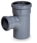 Miniatyrbillede 1 af 4: PP-HT 75x50/87,5 sanitært T-stykke, til internt spildevand, askefarvet