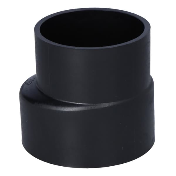 Reduktion (konus) PEHD 90x75 asymmetrisk kort, sort (HDPE kloaksystem)