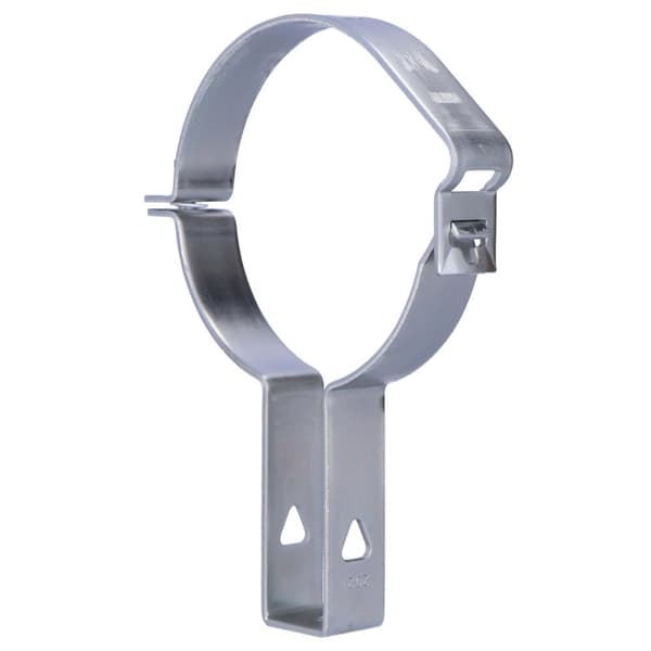 Justerbar rørholder med gevindmuffe 125xM10, indvendig gevind, galvaniseret stål (HDPE spildevand)