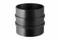 Miniatyrbillede 1 af 2: PEHD-ringmuffe 250 med dobbeltring, sort (HDPE-spildevand)