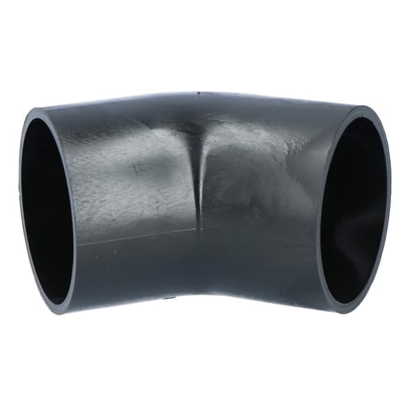PEHD-bøjning 63/45, sort (HDPE-spildevand)