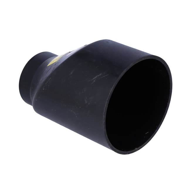 Reduktion (konus) PEHD 200x125 asymmetrisk lang, sort (HDPE spildevand)