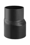 Miniatyrbillede 1 af 6: Reduktion (konus) PEHD 200x125 asymmetrisk lang, sort (HDPE spildevand)