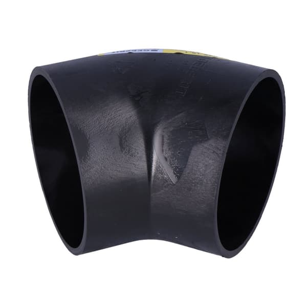 PEHD-bøjning 110/45, sort (HDPE-spildevand)