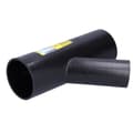 Miniatyrbillede 2 af 6: PEHD 75x50/45 T-stykke, diagonalt, sort (HDPE kloaksystem)