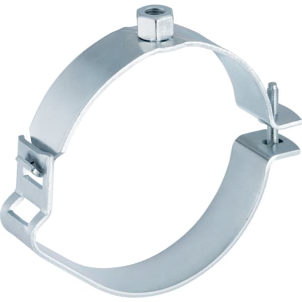 Justerbar rørholder med gevindmuffe 40xM10, indvendig gevind, galvaniseret stål (HDPE spildevand)