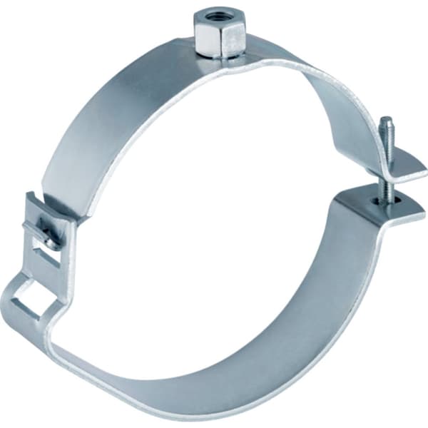 Justerbar rørholder med gevindmuffe 40xM10, indvendig gevind, galvaniseret stål (HDPE spildevand)
