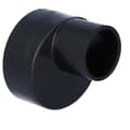 Miniatyrbillede 1 af 5: Reduktion (smaller) PEHD 90x50 asymmetrisk kort, sort (HDPE kloaksystem)