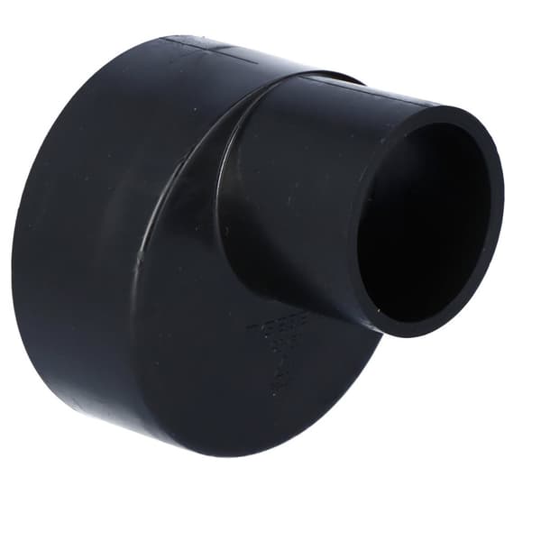Reduktion (smaller) PEHD 90x50 asymmetrisk kort, sort (HDPE kloaksystem)