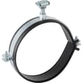 Miniatyrbillede 2 af 2: Rørholder 250 mm med elektrosvejset bånd, til montering på et fast punkt, galvaniseret stål (Pluvia)