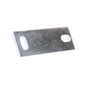 Miniatyrbillede 5 af 5: Monteringsplade med gevindmuffe GW1/2", indvendig gevind, aflang 12x4cm, 2 huller med en afstand på 9cm, galvaniseret stål (HDPE-kloaksystem)