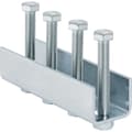 Miniatyrbillede 3 af 3: Monteringsbeslag til monteringsprofiler med et "C"-tværsnit, bredde 4,5 cm, højde 4 cm, længde 16 cm, galvaniseret stål (Pluvia)