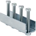 Miniatyrbillede 2 af 3: Monteringsbeslag til monteringsprofiler med et "C"-tværsnit, bredde 4,5 cm, højde 4 cm, længde 16 cm, galvaniseret stål (Pluvia)