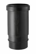 Miniatyrbillede 1 af 2: PEHD 75 kompensationsmuffe med dobbelt ring, sort (HDPE spildevand)