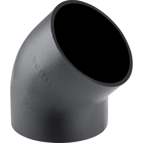 PEHD-bøjning 160/45, sort (HDPE-spildevand)