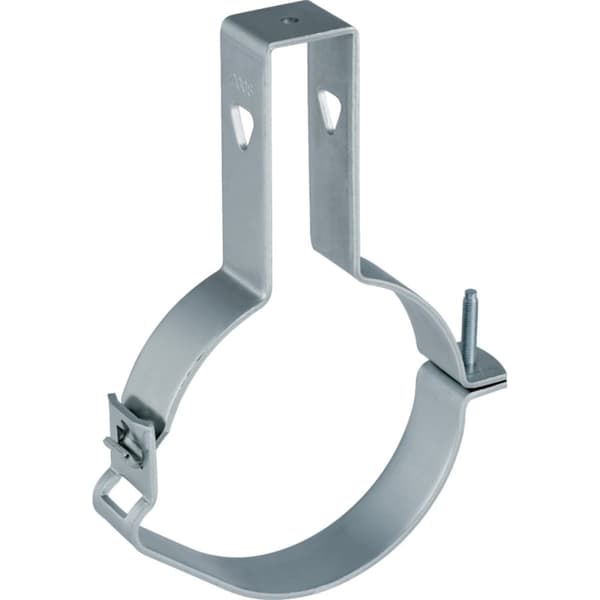 Rørholder 56mm justerbar, galvaniseret stål (Pluvia)