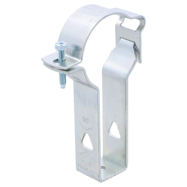 Rørholder 56mm justerbar, galvaniseret stål (Pluvia)