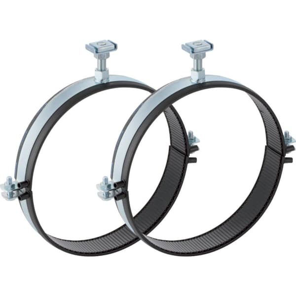 Rørholder 315 mm med elektrosvejset bånd, til montering på et fast punkt, galvaniseret stål (Pluvia)