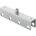 Miniatyrbillede 4 af 4: Monteringsbeslag til firkantede monteringsprofiler med GWxM10-muffe, længde 21 cm, galvaniseret stål (Pluvia)
