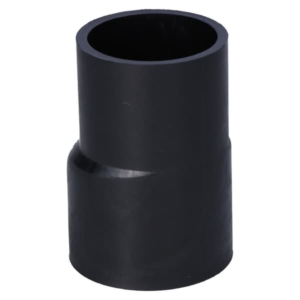 Reduktion (smaller) PEHD 56x50 asymmetrisk kort, sort (HDPE kloaksystem)