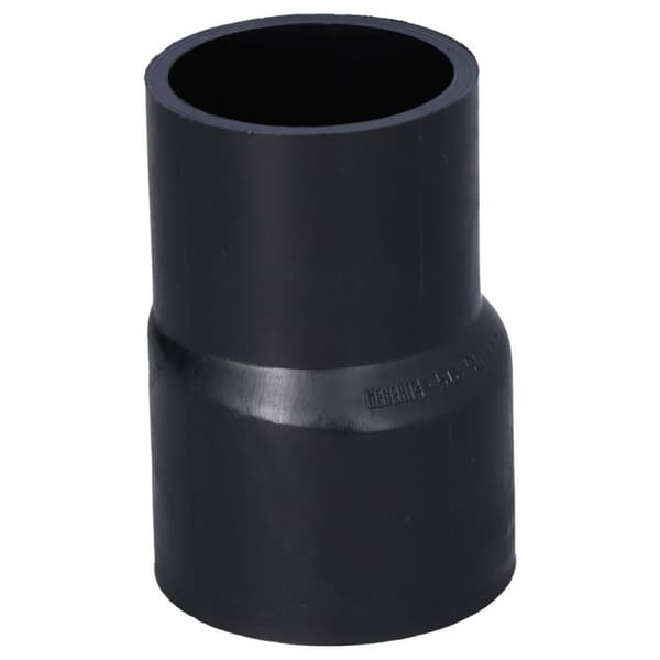 Reduktion (smaller) PEHD 56x50 asymmetrisk kort, sort (HDPE kloaksystem)