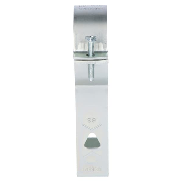 Rörhållare 63mm justerbar, galvaniserat stål (Pluvia)
