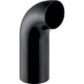 Miniatyrbillede 1 af 2: PEHD 50/90 albue med forlænget ende, sort (HDPE spildevand)