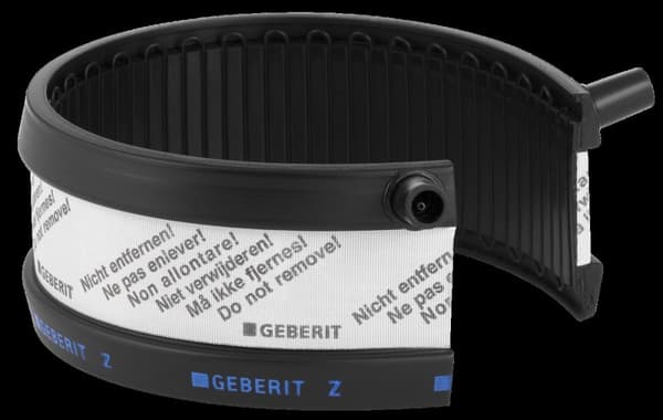 Elektrosvejsningsklemme PEHD 160 til fikspunkter, 2-delt, sort (HDPE spildevand)