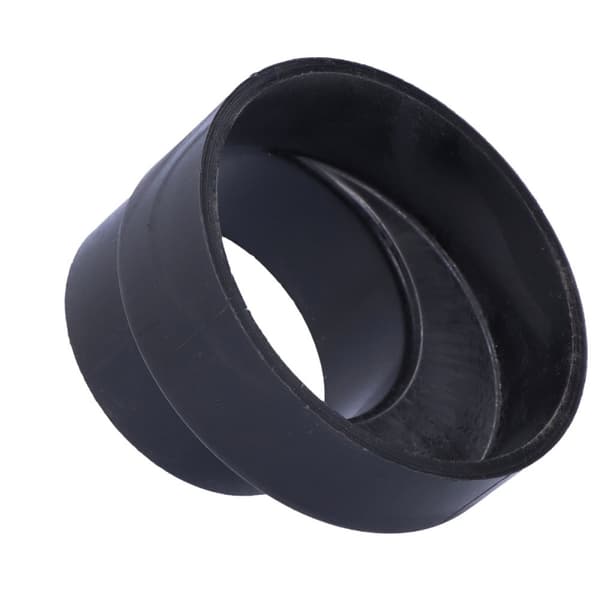Reduktion (smaller) PEHD 125x90 asymmetrisk kort, sort (HDPE kloaksystem)
