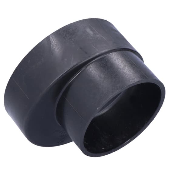 Reduktion (smaller) PEHD 125x90 asymmetrisk kort, sort (HDPE kloaksystem)